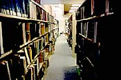 special library collection books - the stacks collection on native land claims in BC and across Canada from UBCIC circa 1993 photo by Neal Chan