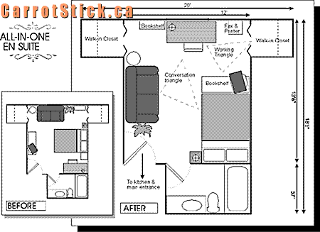 En-Suite floor plan changes by interior designer