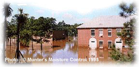 buildings in flood waters fr. Munter's