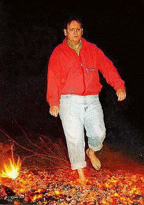 walking on coals